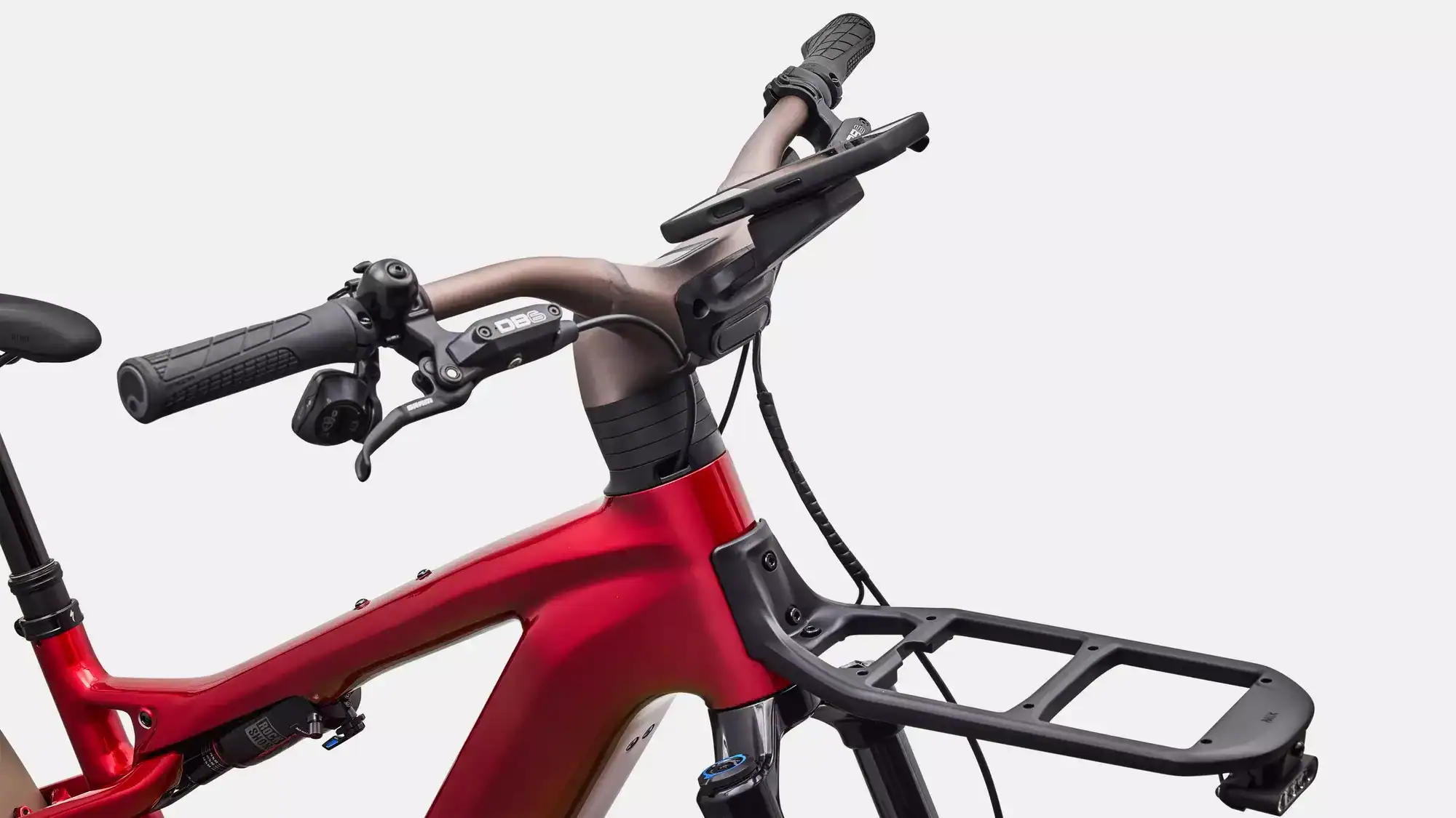 Detalle cockpit y manillar de la Specialized Turbo Vado 3 X 6.0 con pantalla MasterMind