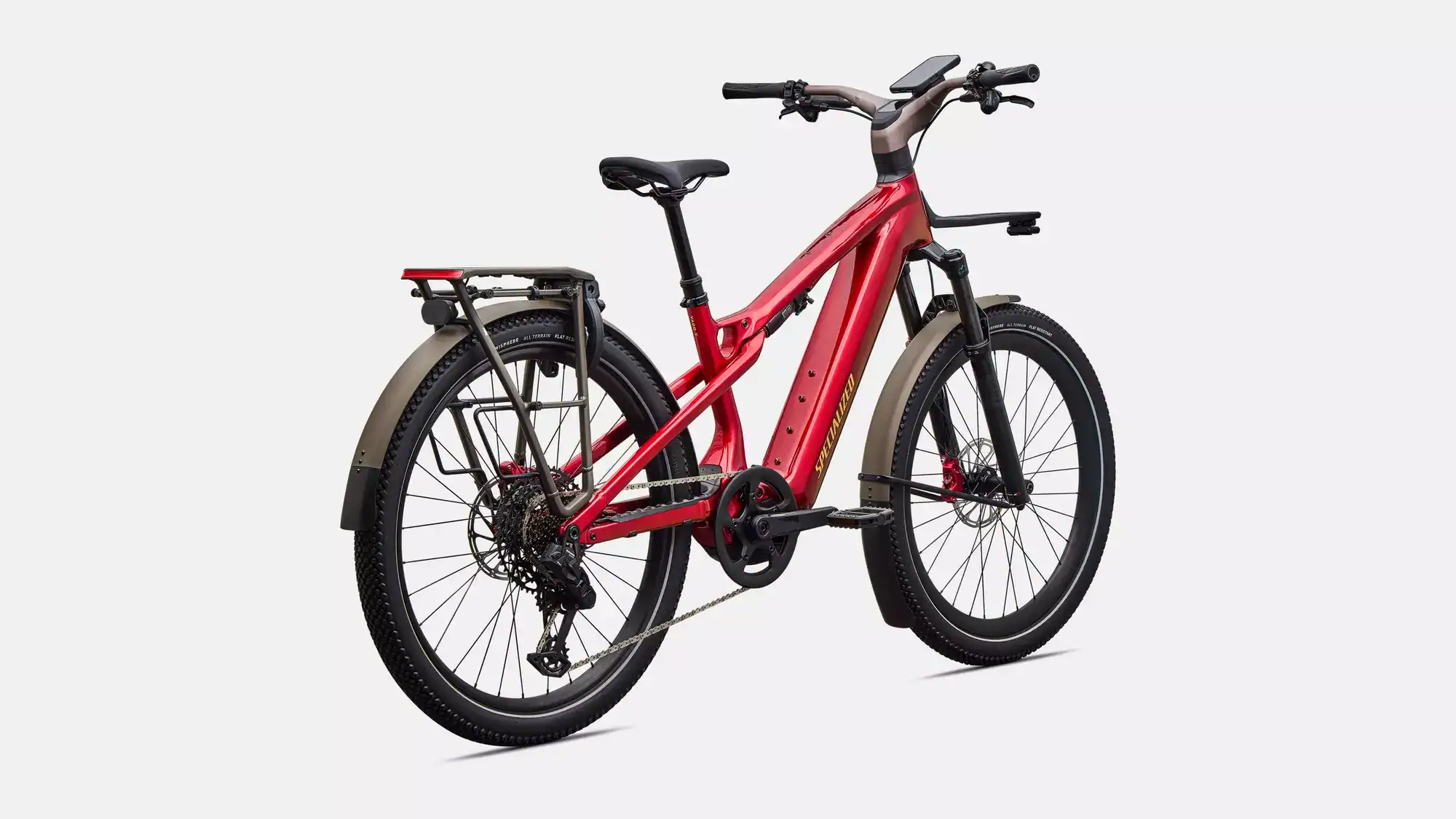 Specialized Turbo Vado 3 X 6.0 vista trasera con portabultos MIK HD