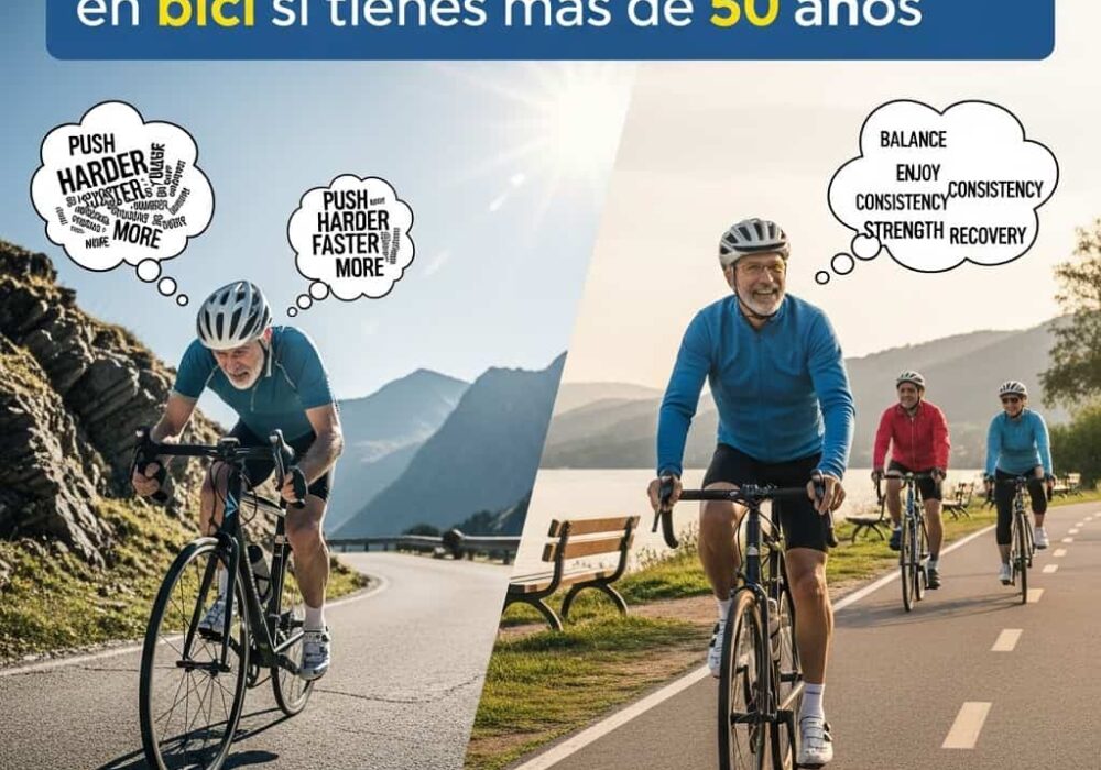 Cambia tu forma de entrenar en bici si tienes más de 50 años