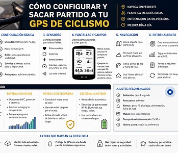 Cómo configurar y sacar partido a tu GPS de ciclismo