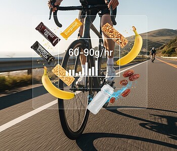 Ingesta de carbohidratos por hora si eres ciclista