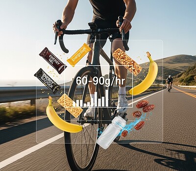 Ingesta de carbohidratos por hora si eres ciclista