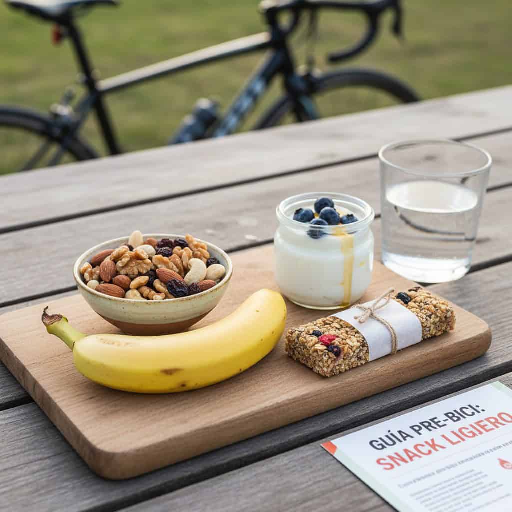 Qué comer antes de salir en bici — guía de nutrición ciclista