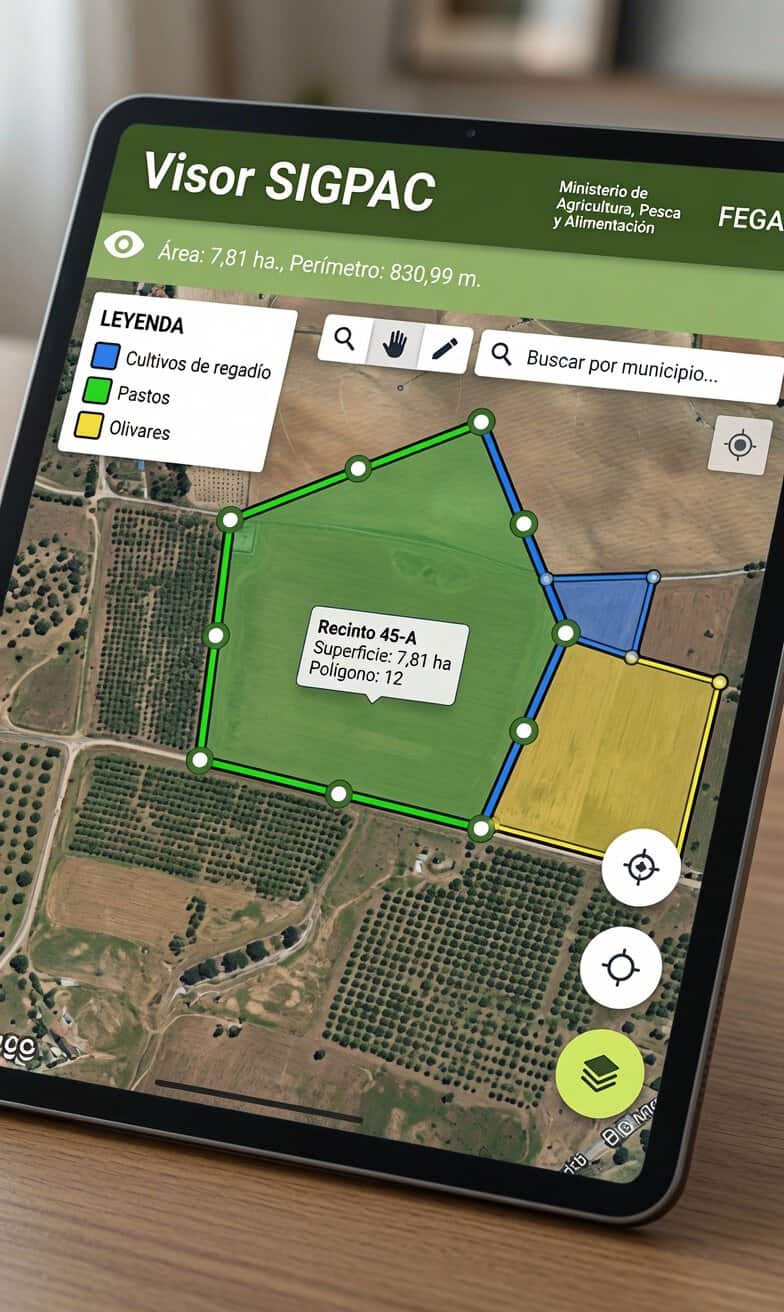 SIGPAC visor de caminos públicos y privados