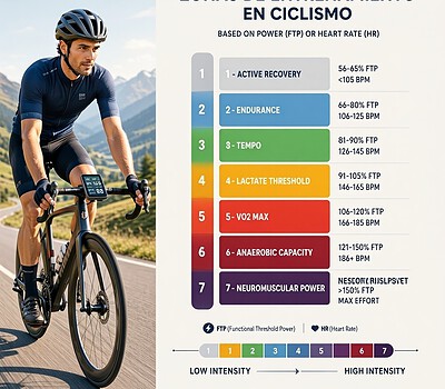 Zonas de entrenamiento en ciclismo