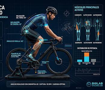 Biomecánica en bicicleta