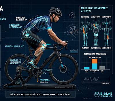 Biomecánica en bicicleta