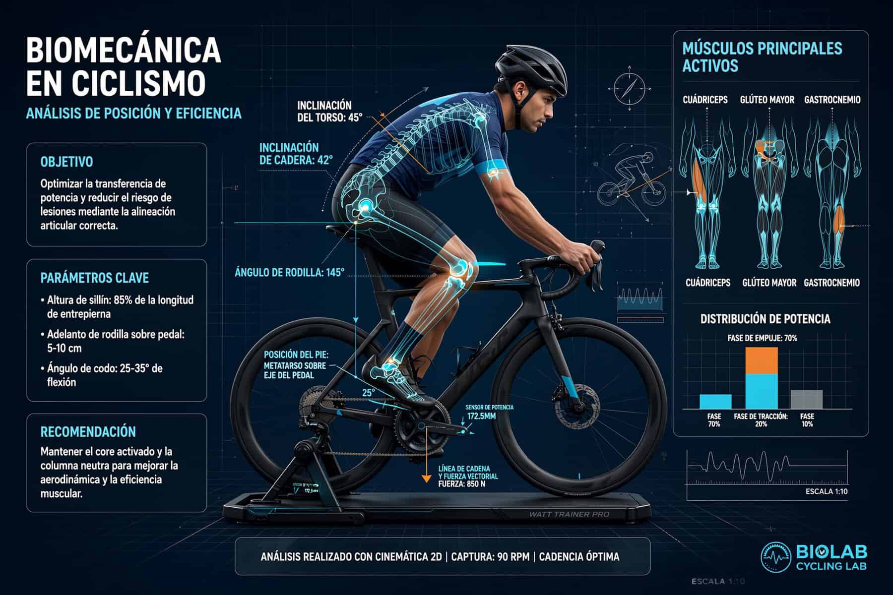 Biomecánica en ciclismo: ajuste correcto sobre la bicicleta