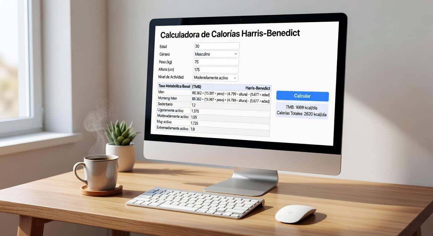 Calculadora de calorías Harris-Benedict para ciclistas y deportistas