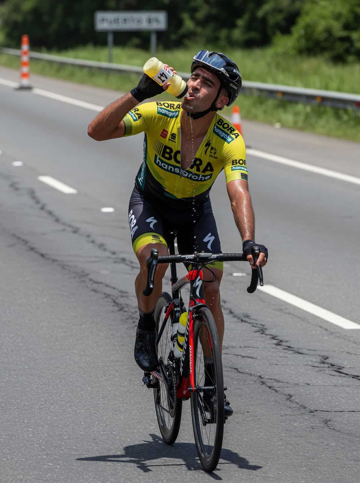 Hidratación con electrolitos en ciclismo
