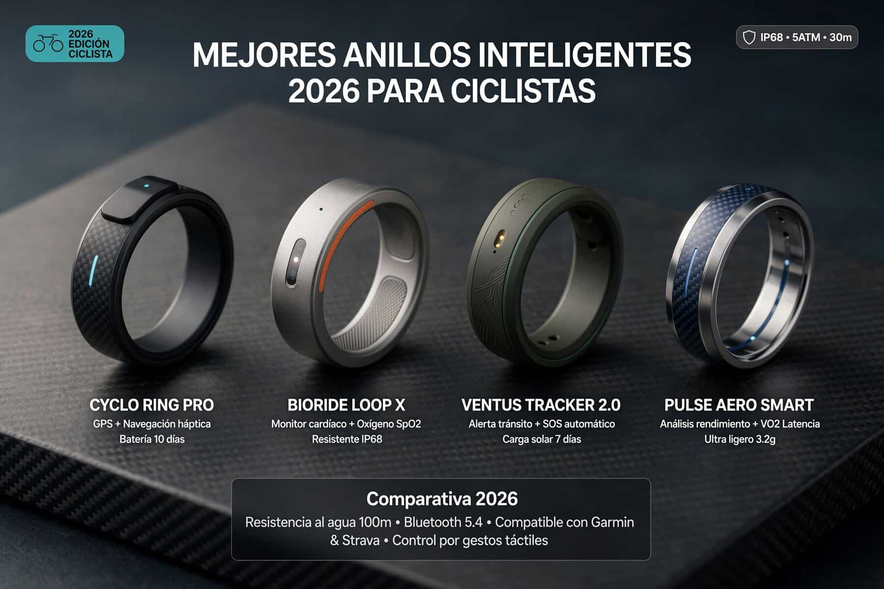 Mejores anillos inteligentes para ciclistas 2026