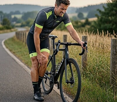 Dolor de rodilla al montar en bicicleta