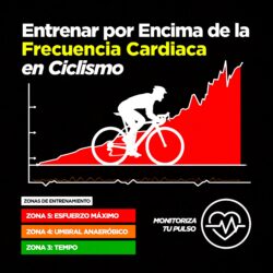 Entrenar por Encima de la Frecuencia Cardiaca en Ciclismo