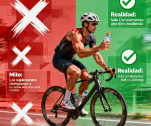 Mitos y realidades sobre el uso de suplementos en el ciclismo