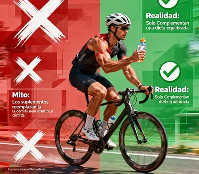 Mitos y realidades sobre el uso de suplementos en el ciclismo
