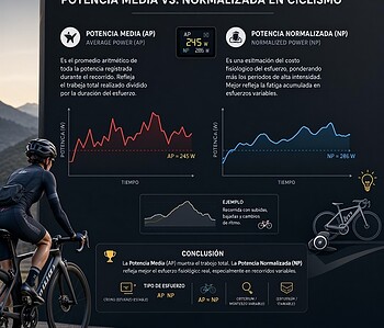 potencia media vs potencia normalizada