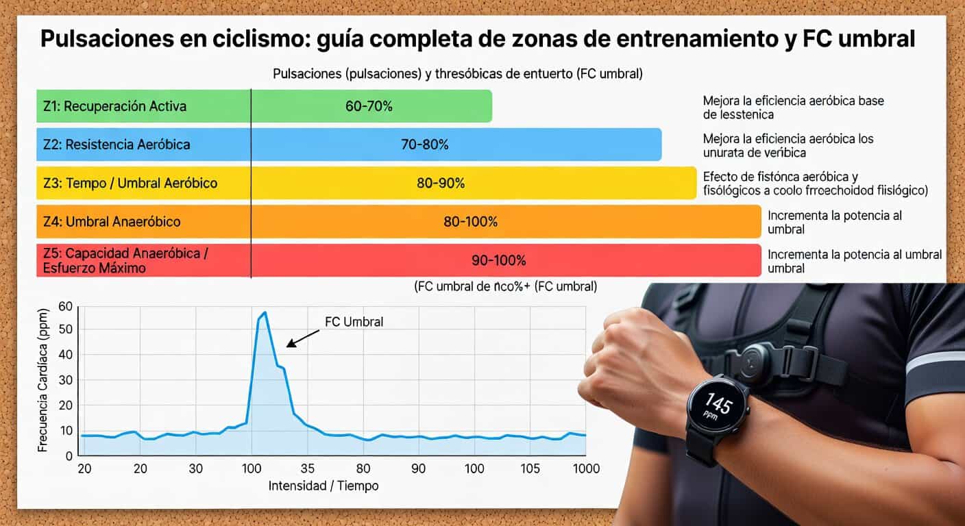 Test de campo para calcular la frecuencia cardiaca umbral en ciclismo