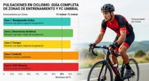 Pulsaciones en ciclismo: guía completa de zonas de entrenamiento y FC umbral