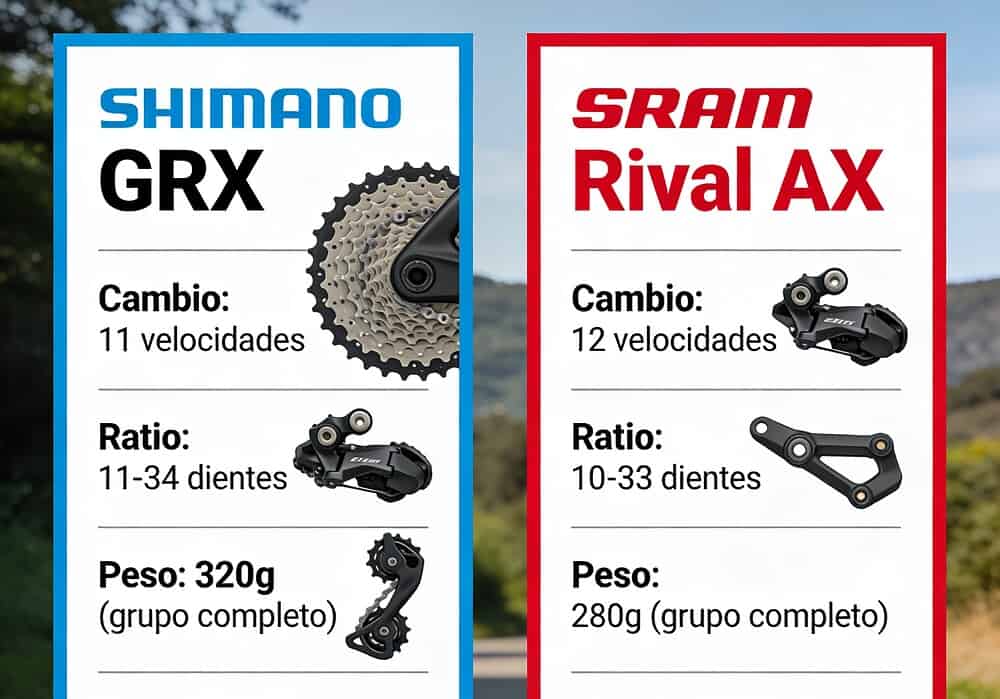 Shimano GRX vs SRAM Rival AXS