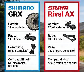 Shimano GRX vs SRAM Rival AXS