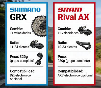 Shimano GRX vs SRAM Rival AXS