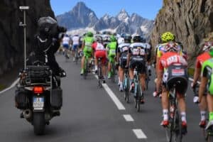 Motos de TV en el ciclismo