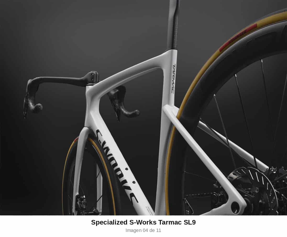 Detalle del triángulo trasero y el Win Fin de la Specialized S-Works Tarmac SL9
