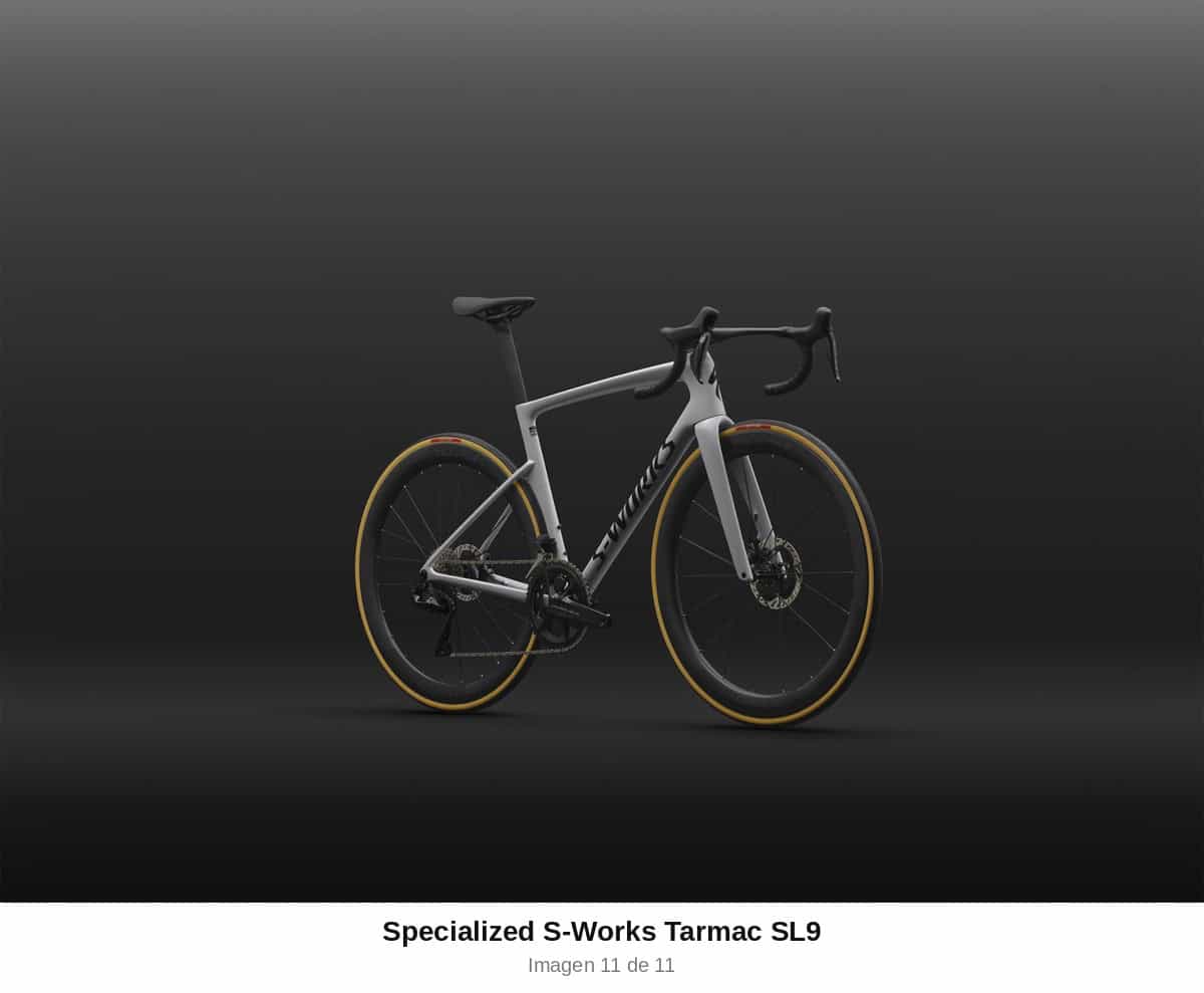 Specialized S-Works Tarmac SL9 Shimano Dura-Ace Di2 colorway blanco, vista de perfil completo