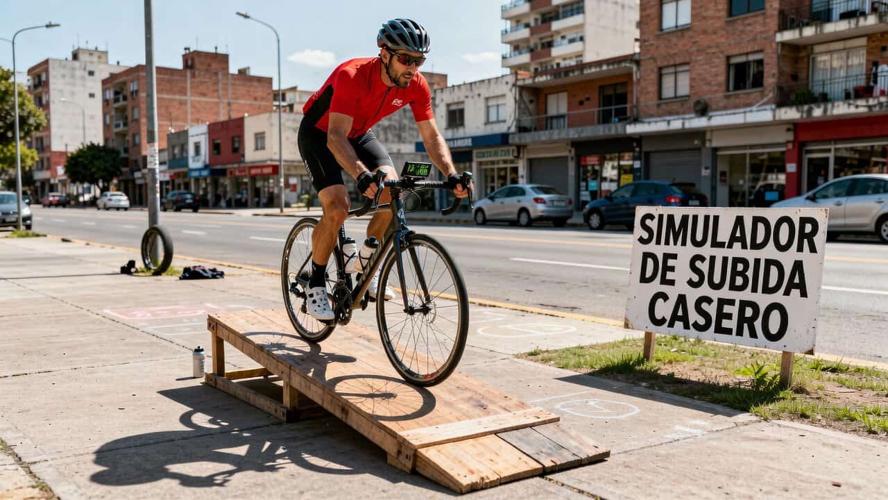 Entrenamiento en rodillo para mejorar en subida