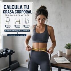 Calcula tu grasa corporal con una cinta métrica