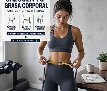 Calcula tu grasa corporal con una cinta métrica