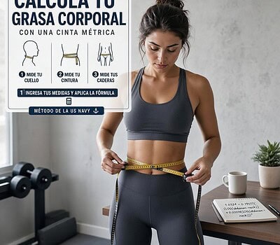 Calcula tu grasa corporal con una cinta métrica