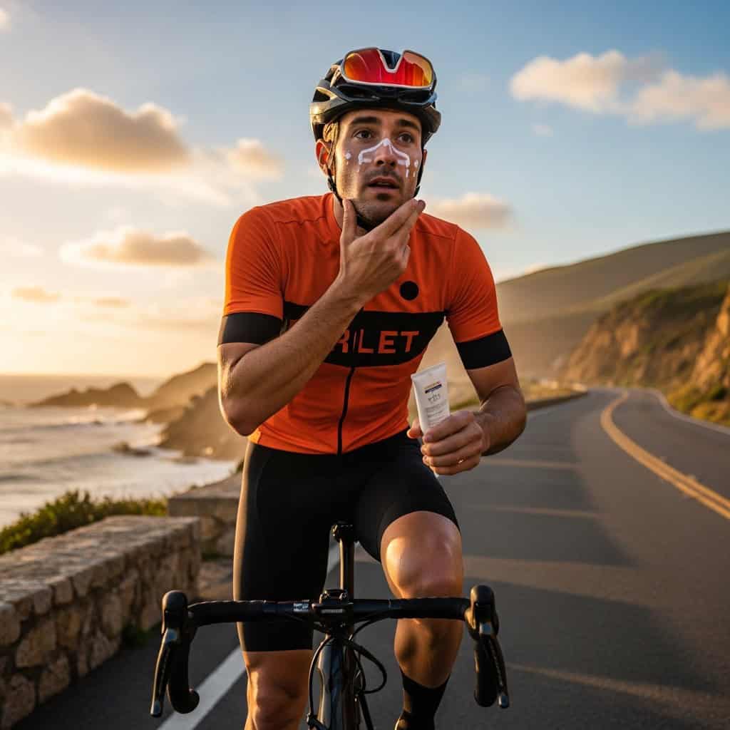 Zonas de la piel más vulnerables al sol en ciclismo