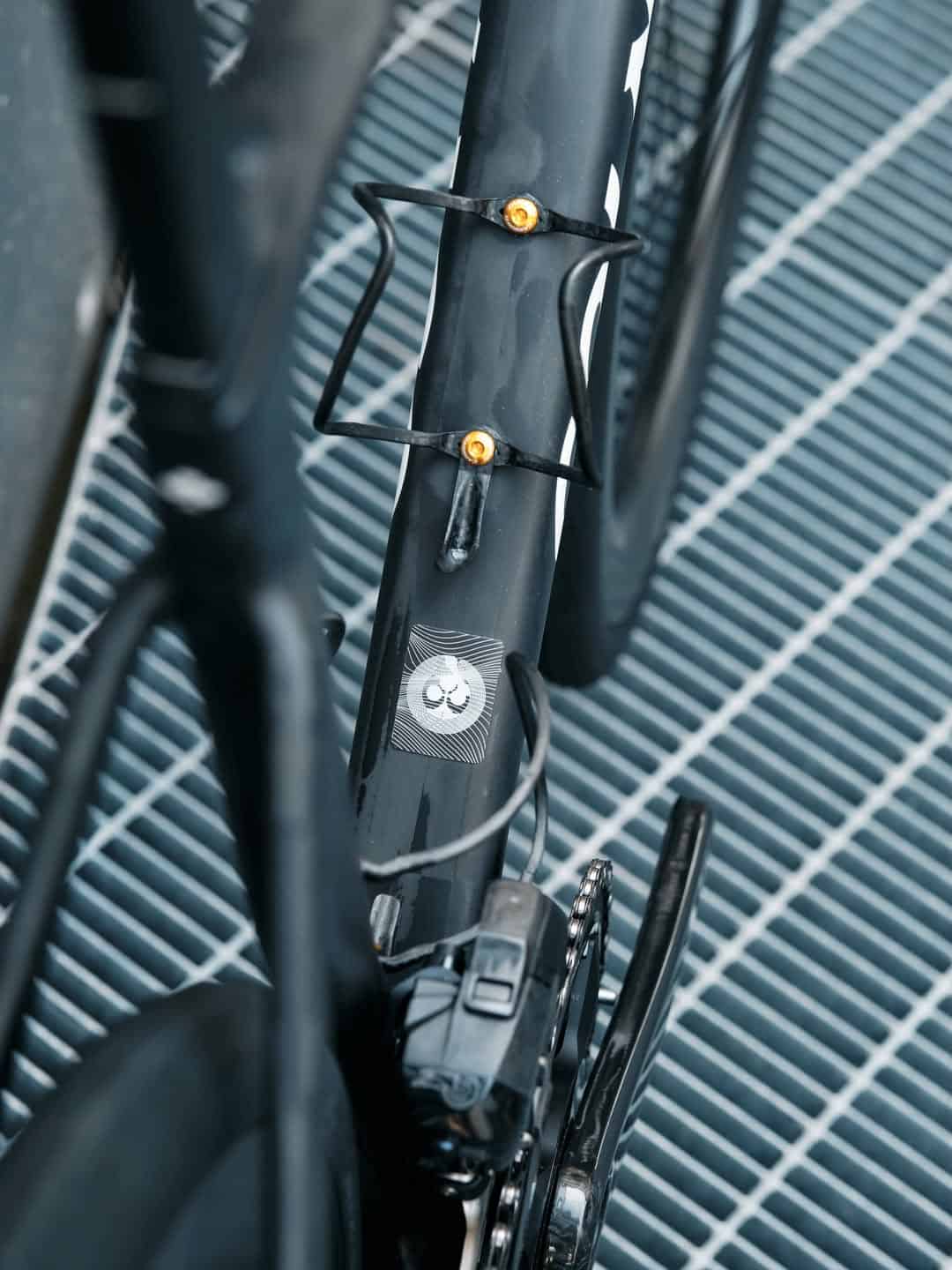 Detalle grupo Campagnolo Super Record 13s build Colnago V5Rs