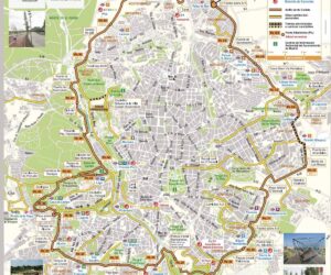 Mapa anillo verde de Madrid