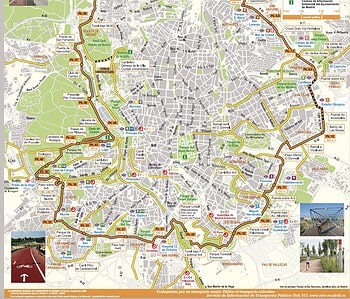 Mapa anillo verde de Madrid