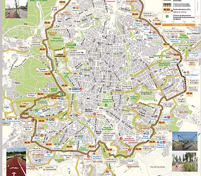 Mapa anillo verde de Madrid