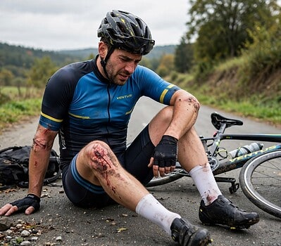 ciclista lesionado