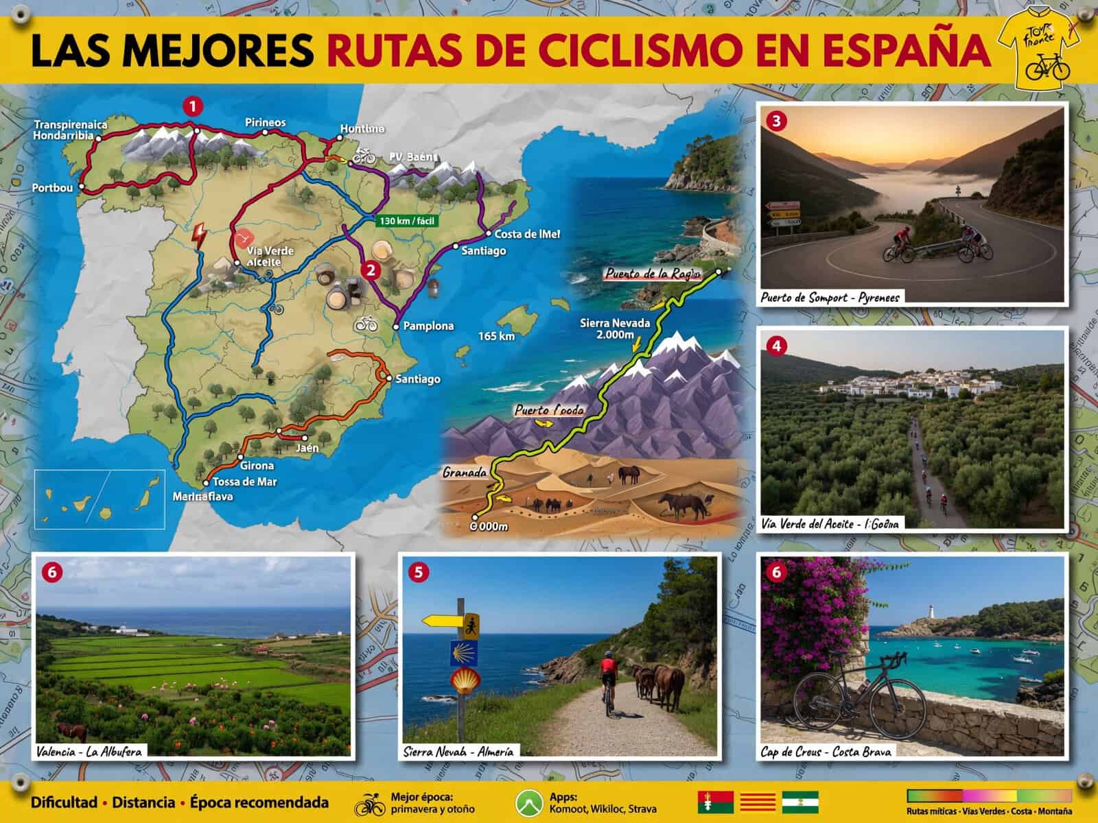 Las mejores rutas de ciclismo en España para familias y principiantes vías verdes