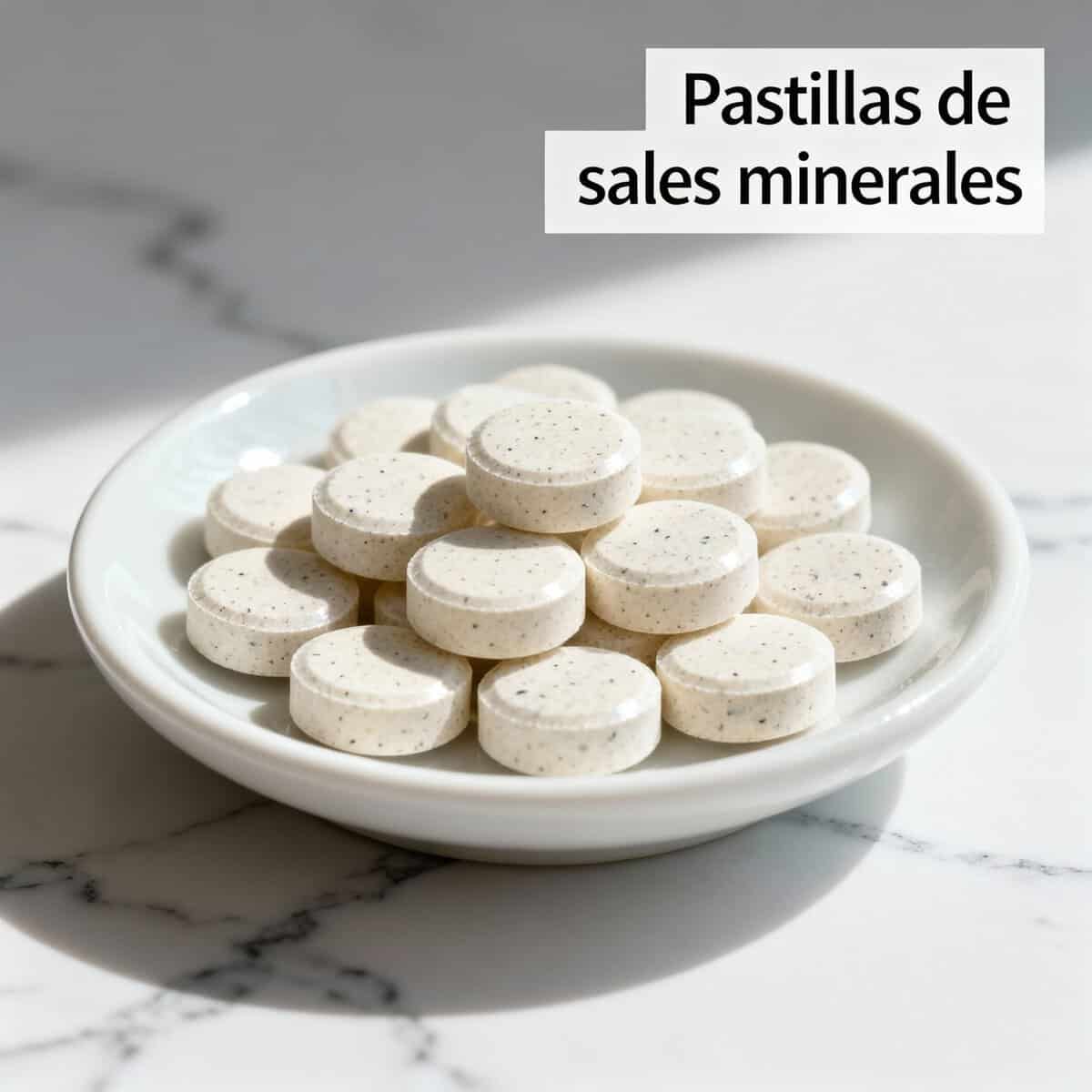 Ciclista tomando sales minerales durante una ruta larga para prevenir calambres