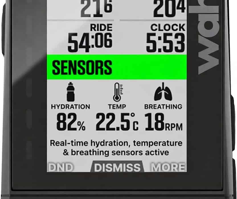 Wahoo Elemnt V3: nuevos sensores de hidratación, temperatura y respiración en tiempo real
