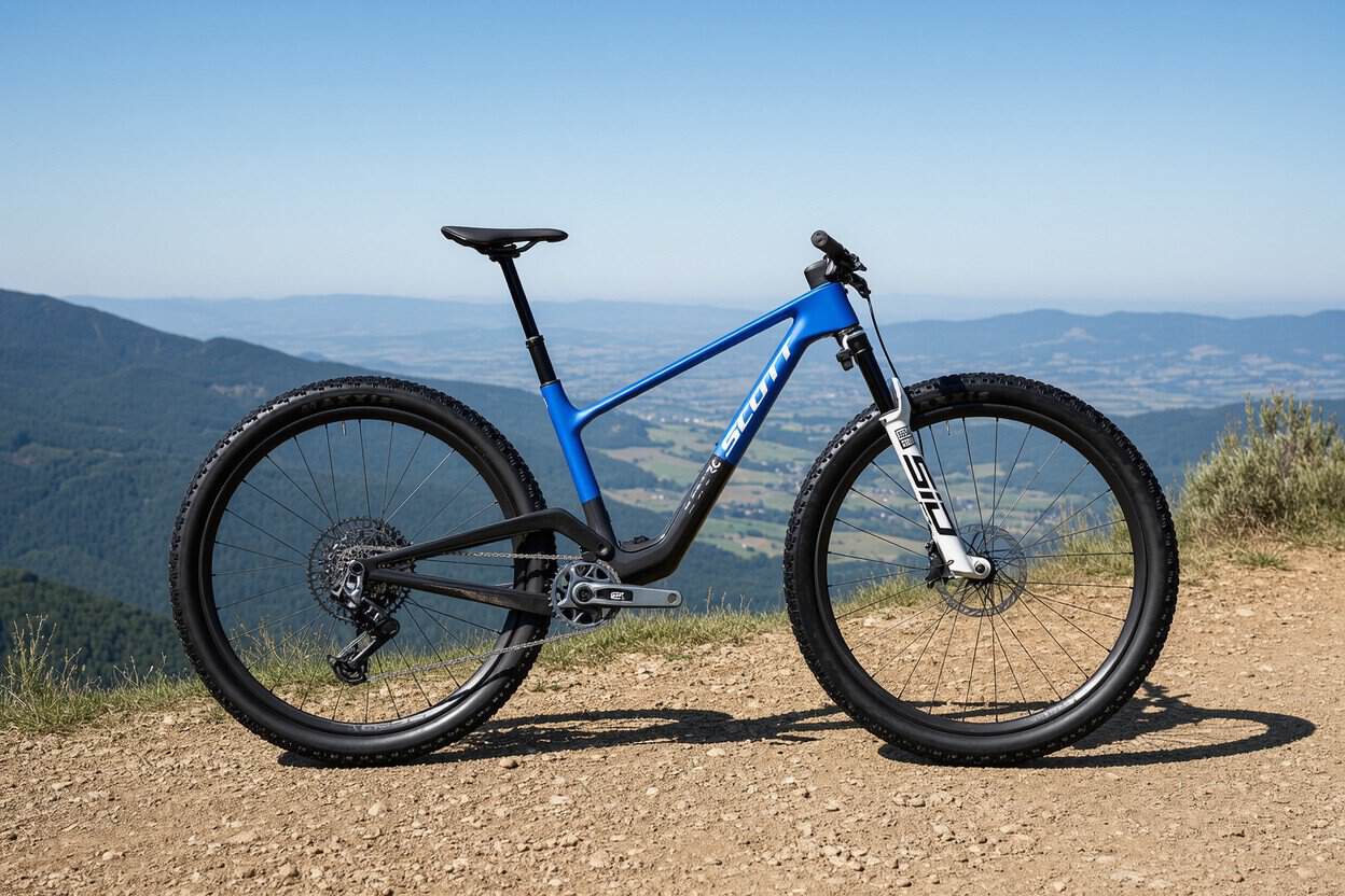 Scott Spark RC 2027 — gama completa vista lateral, cuadro carbono Gen5