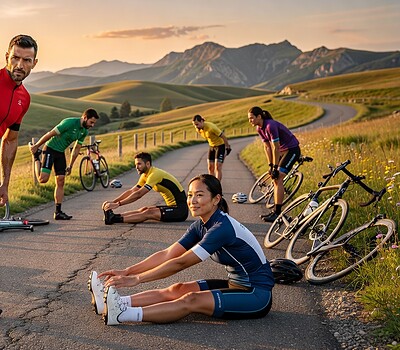 Tipos de estiramientos ciclismo