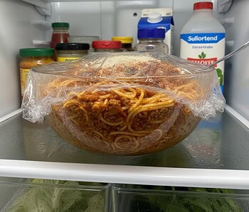 Pasta en la Nevera