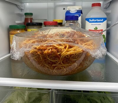 Pasta en la Nevera