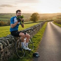 ciclista vegetariano
