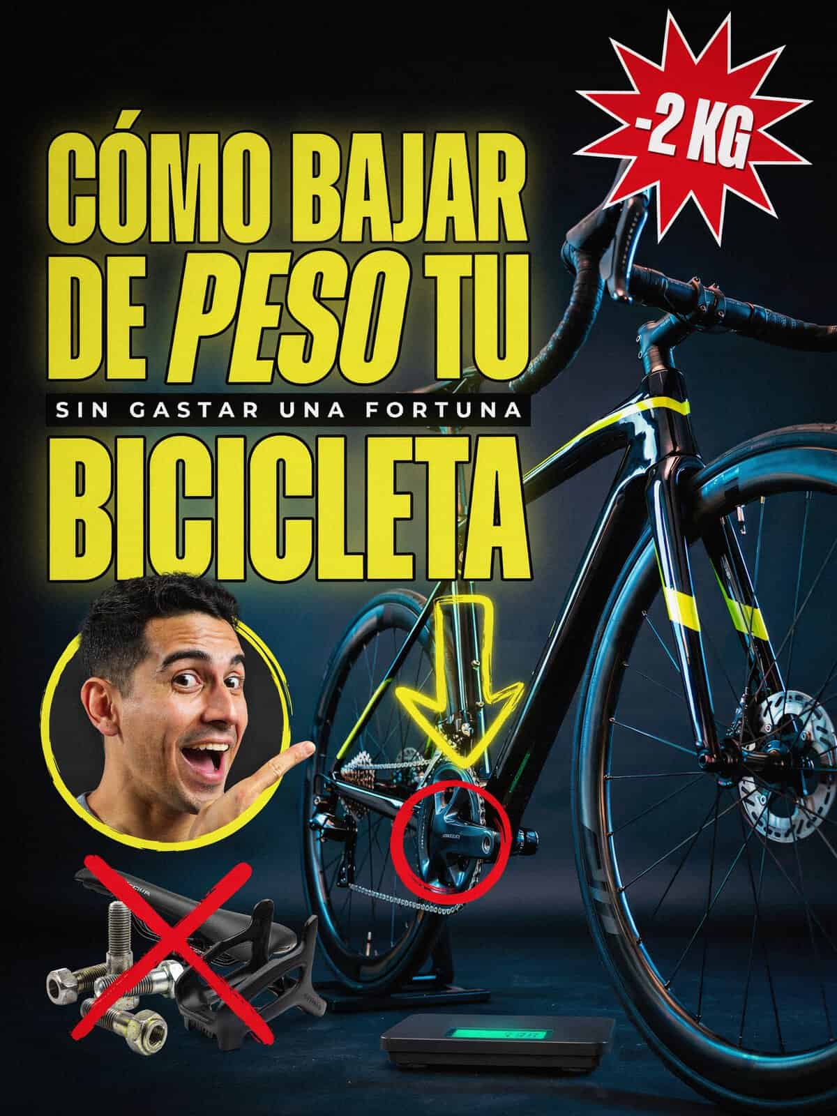 Cómo bajar de peso la bicicleta de carretera upgrades ligeros carbono guía 2026