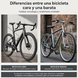 Bici de entrada vs. tope de gama en subida
