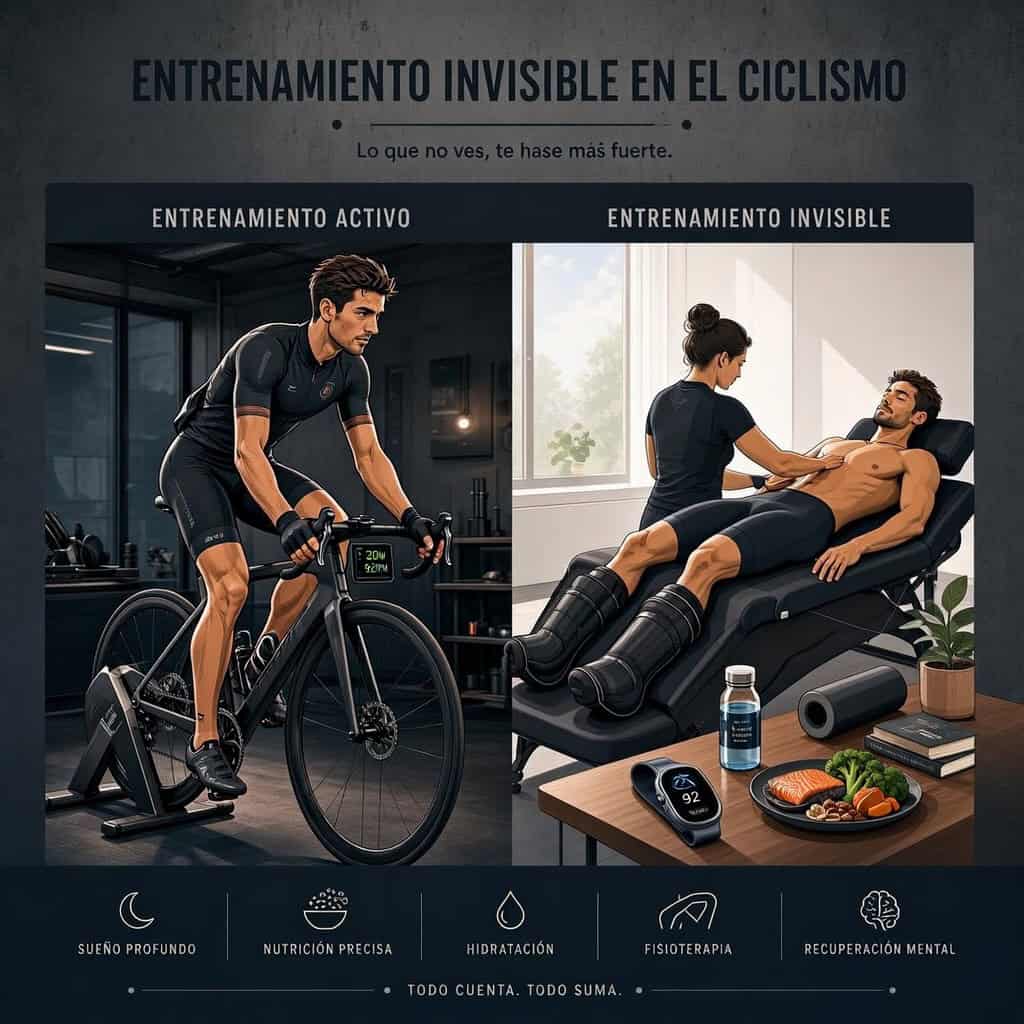 Entrenamiento invisible en el ciclismo: recuperación y descanso