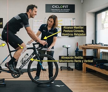 ajuste de la bicicleta para prevenir lesiones